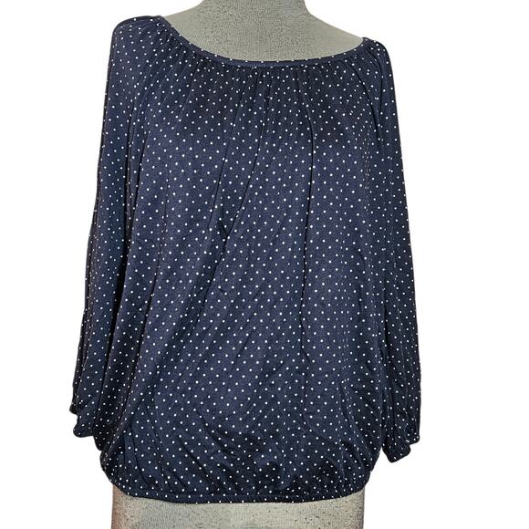 Michael Kors Poka Dot Blouse Size Medium - Picture 1 of 4